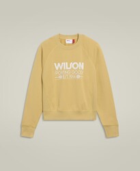 Wilson - Wilson W Sideline Crew Kadın Sweatshirt - Golden (Altın Sarısı) L WW00136511YECL