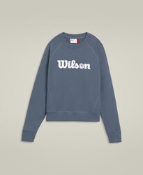 Wilson - Wilson W Sideline Crew Kadın Sweatshirt - Slate Blue M WW00136511BUQM