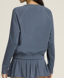 Wilson W Sideline Crew Kadın Sweatshirt - Slate Blue XL WW00136511BUQXL - Thumbnail