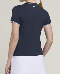 Wilson Kadın Tenis Tişörtü W Team Seamless Tee Classic Navy M WW00287411DBCM - Thumbnail