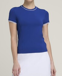 Wilson Kadın Tenis Tişörtü W Team Seamless Tee - Royal Blue XS WW00287411DBOXS - Thumbnail