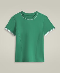 Wilson - Wilson Kadın Tenis Tişörtü W Team Seamless Tee Courtside Green M WW00287411GNAM