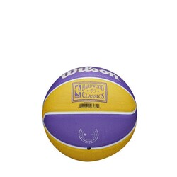 Wilson Basketbol Topu Nba Team Retro Mini La Lakers Size:3 (Wtb3200Xblal) - Thumbnail