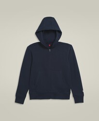 Wilson - Wilson YB Youth (Genç) Unisex Team Zip Hoodie - Kapüşonlu Fermuarlı Sweatshirt - Lacivert S WYB0004411DBCS