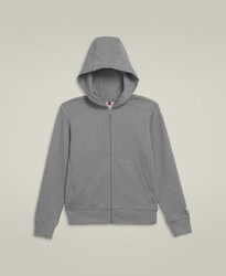 Wilson - Wilson YB Youth (Genç) Unisex Team Zip Hoodie - Kapüşonlu Fermuarlı Sweatshirt - Gri XS WYB0004411MGCXS